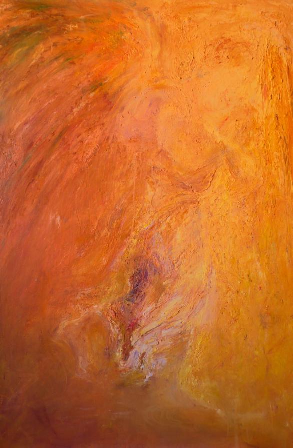 Angelo, rivisitazione da Tiziano, partic. di Annunciazione Oggi