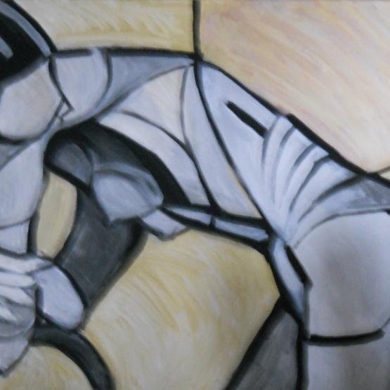 Nudo di donna e sedia