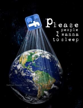 Facebook :please people I wanna to sleep !!