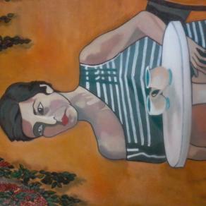 Bologna, donna al bar