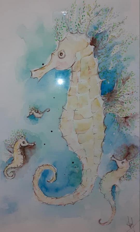 Sea horse forest