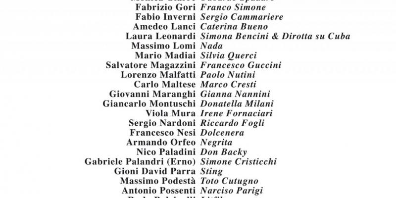 "50 PITTORI toscani per 50 CANTANTI toscani" "50 PITTORI toscani per 50 CANTANTI toscani"