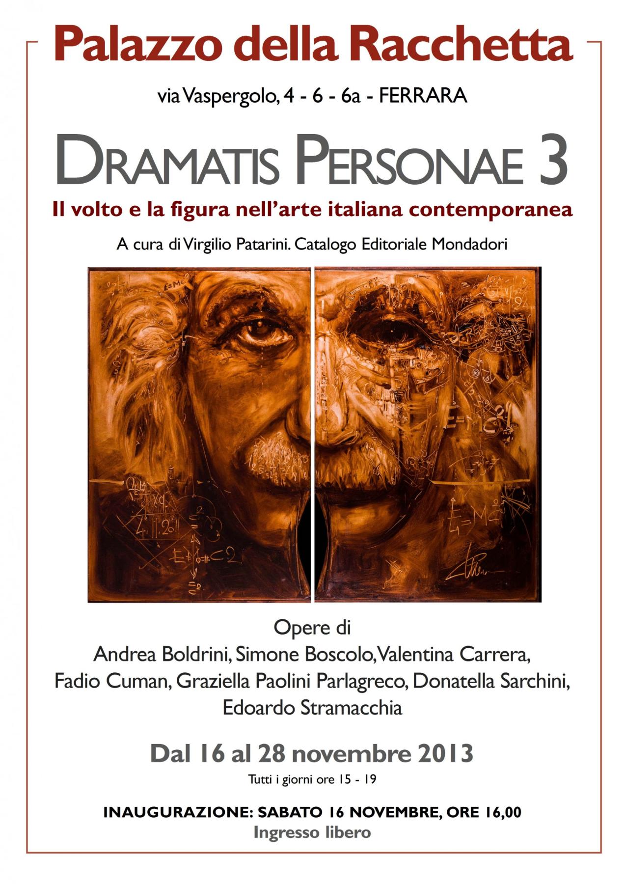 "DRAMATIS PERSONAE 3 - Il volto e la figura nell’arte italiana contemporanea"