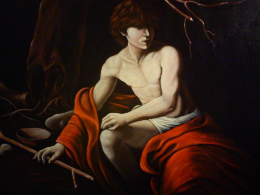 Riposo del Battista da Caravaggio