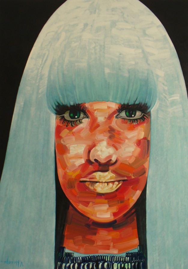 Valentin Neacsu (Romania) Lady Pharaoh - olio tela - 90 x 130