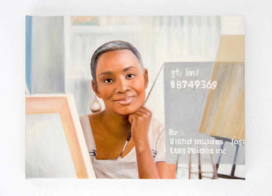 A Contemporary Portrait of the Internet Artist - African artist with paintbrush and ease