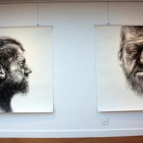 Reflecting on Oedipus (First and second drawing of triptych) Reflecting on Oedipus (First and second drawing of triptych)