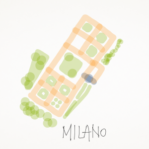 croquis planimetria Ca' Granda, Milano croquis planimetria Ca' Granda, Milano