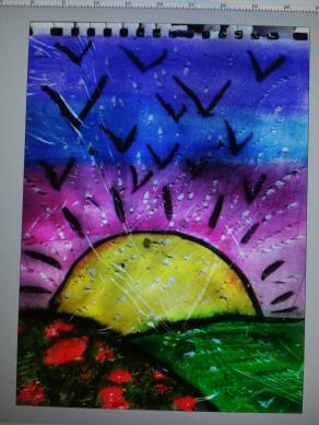 Al tramonto le rondini volano via tra realtà e fantasia. 