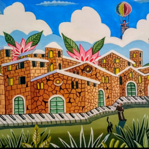 Arcobaleno e Mongolfiere 