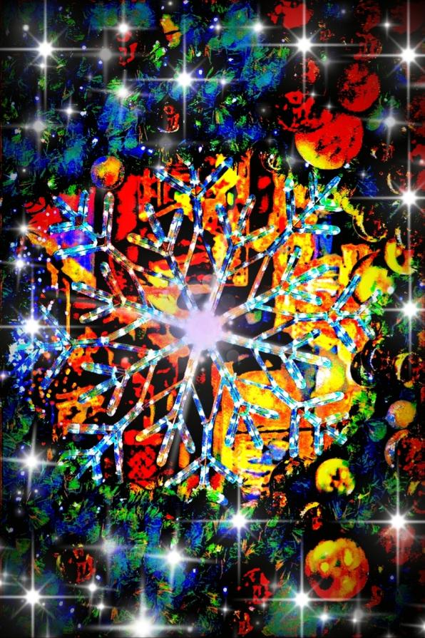 Nell'oscurità più profonda... la luce si trasforma in un fiore di ghiaccio colorato !!!