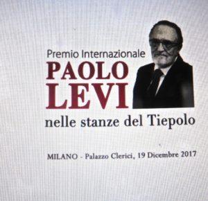 Premio Internazionale Paolo Levi 2017 Milano