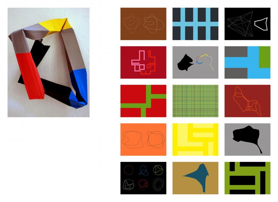 “study of lines, forms and colors” (poliptych)