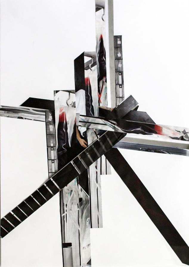 Paper cut collage (Pillar)