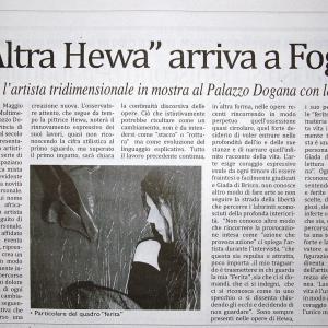 PERSONALE PITTORICA "L'ALTRA HEWA" di Hewa - Giada Di Brisco