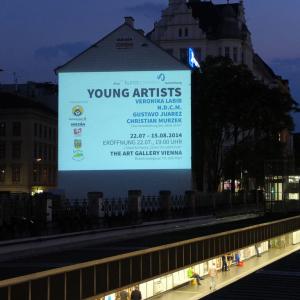 Kunstschaffen - Walk of Art - Beamboard Naschmarkt - dall 15 Luglio fin da 1 Agosto - Vienna