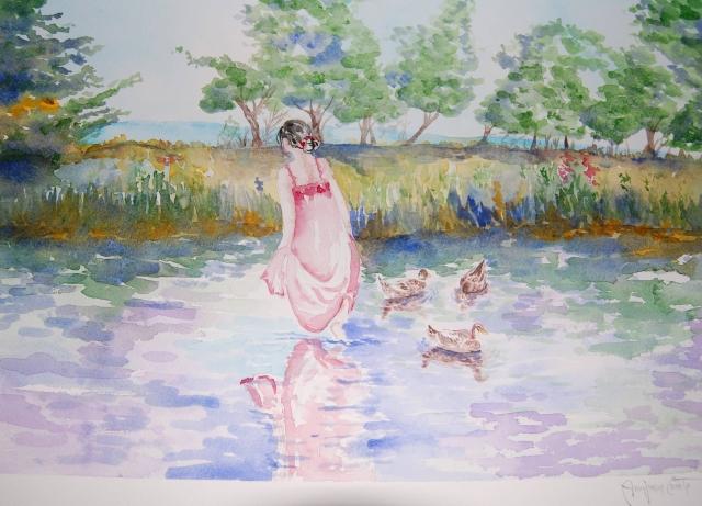 Passeggiata nel fiume