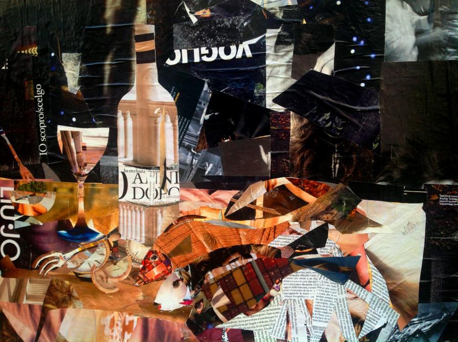 natura morta con pesci e limoni