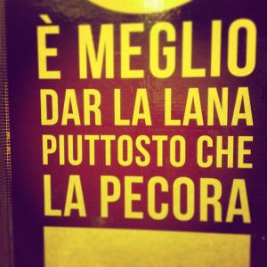 Meglio la lana che...