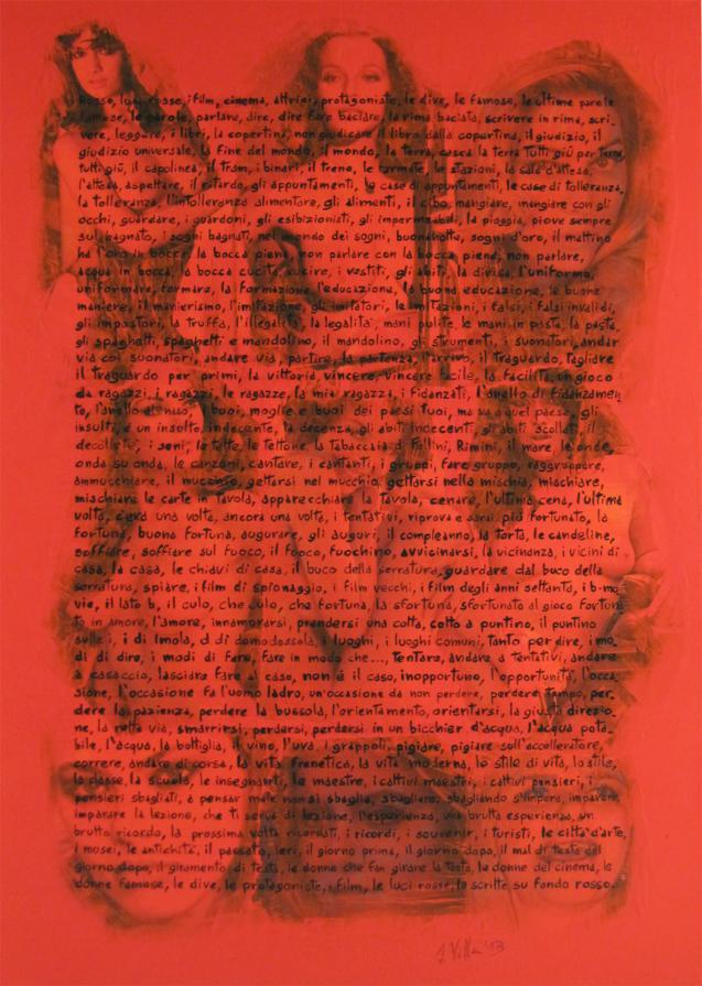 L'estetica delle parole, rosso