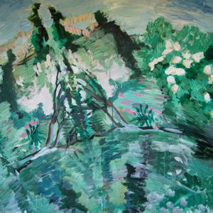 Abandoned Garden in The Rain