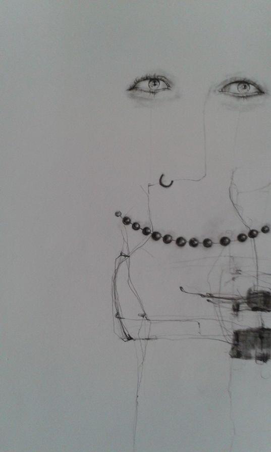 Acqua santiera omaggio a Calypso - Tecnica mista su carta 2015 