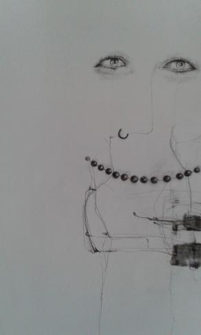 Acqua santiera omaggio a Calypso - Tecnica mista su carta 2015 