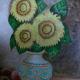 Liliana Cirincione (Italia) - Girasoli - olio su tela 50 x 70