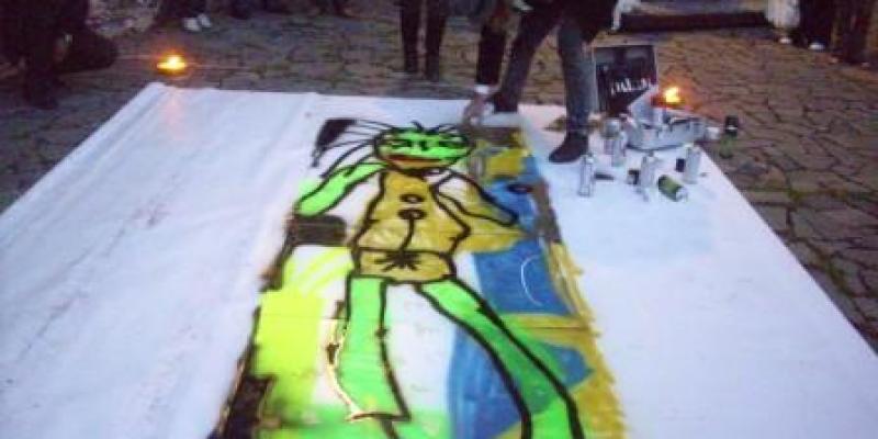 PAUL KOSTABI street art fron N.Y. to Taormina