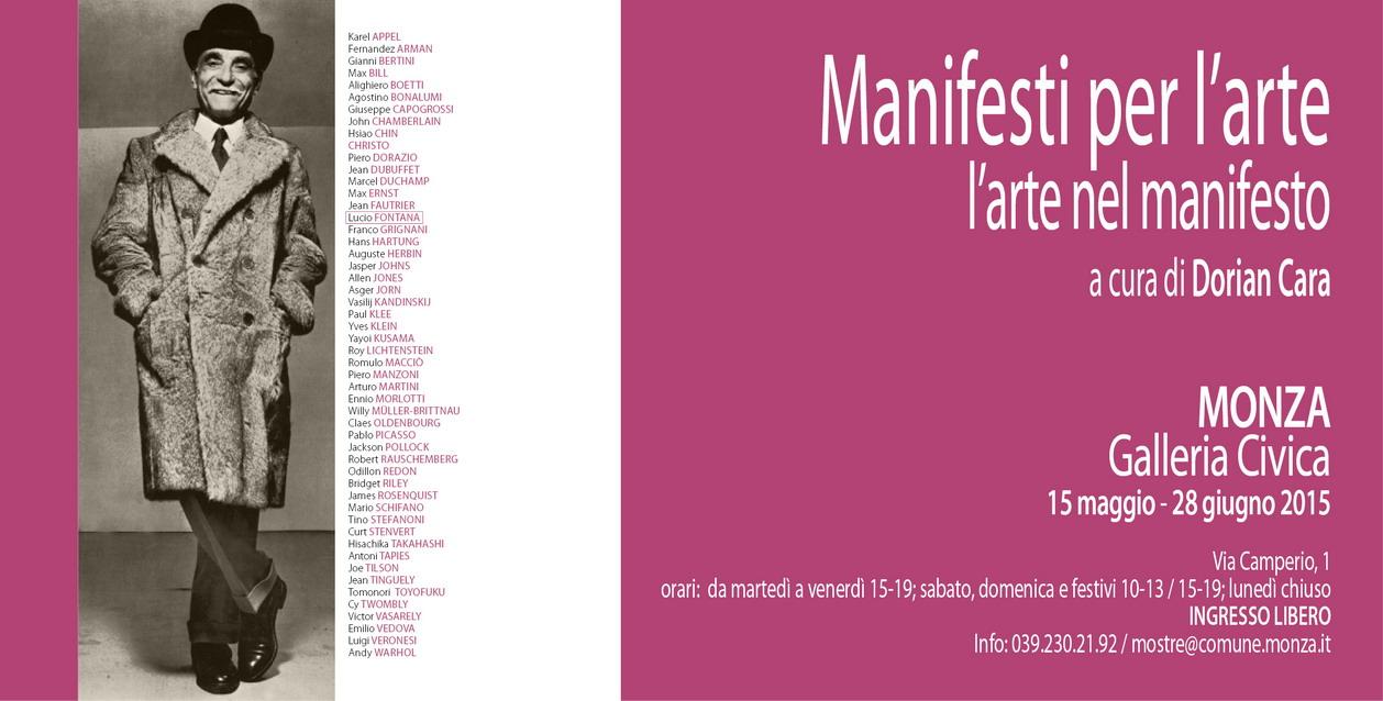 Manifesti per l’arte. L’arte nel manifesto