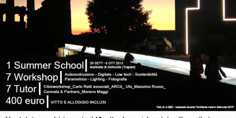 Selinunte Summer School - Architettura 2.0 Selinunte Summer School - Architettura 2.0