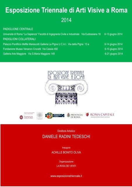 ESPOSIZIONE TRIENNALE DI ARTI VISIVE 2014 a ROMA ESPOSIZIONE TRIENNALE DI ARTI VISIVE 2014 a ROMA