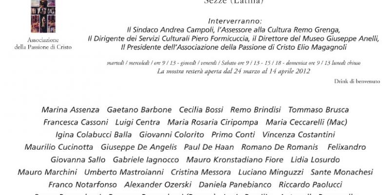 IL SACRO NEL CONTEMPORANEO-Museo Archeologico, Sezze-Latina