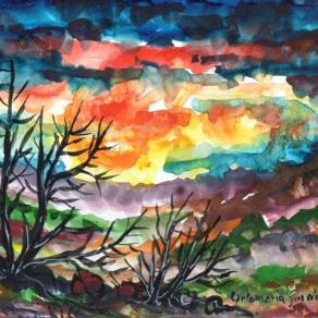 Crepuscolo da Villa Vergano