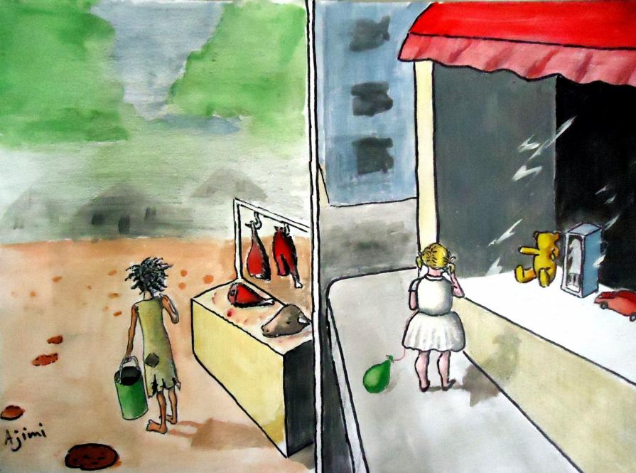 Cruel World ! ( Caricature )