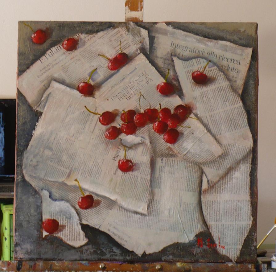 Una cascata di ciliegie