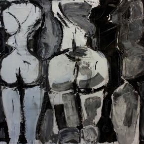 Fabio Modica | Mercification - mixed media on canvas - cm 147x110 | 57x43 inches | Private Collection - USA