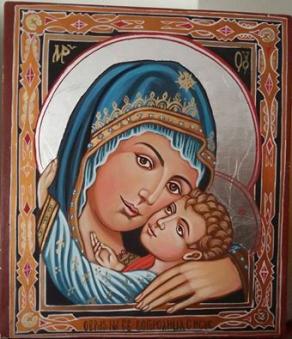 icona sacra "Madonna con Bambino"