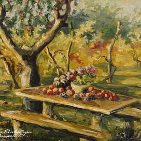 "COLORI D'AUTUNNO" - Olio su cartone, 30x24 cm, 2009