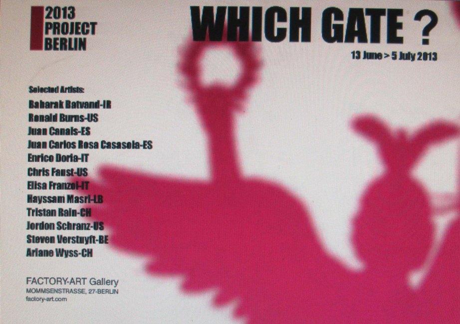 WHICH GATE ? Berlin Project 2013