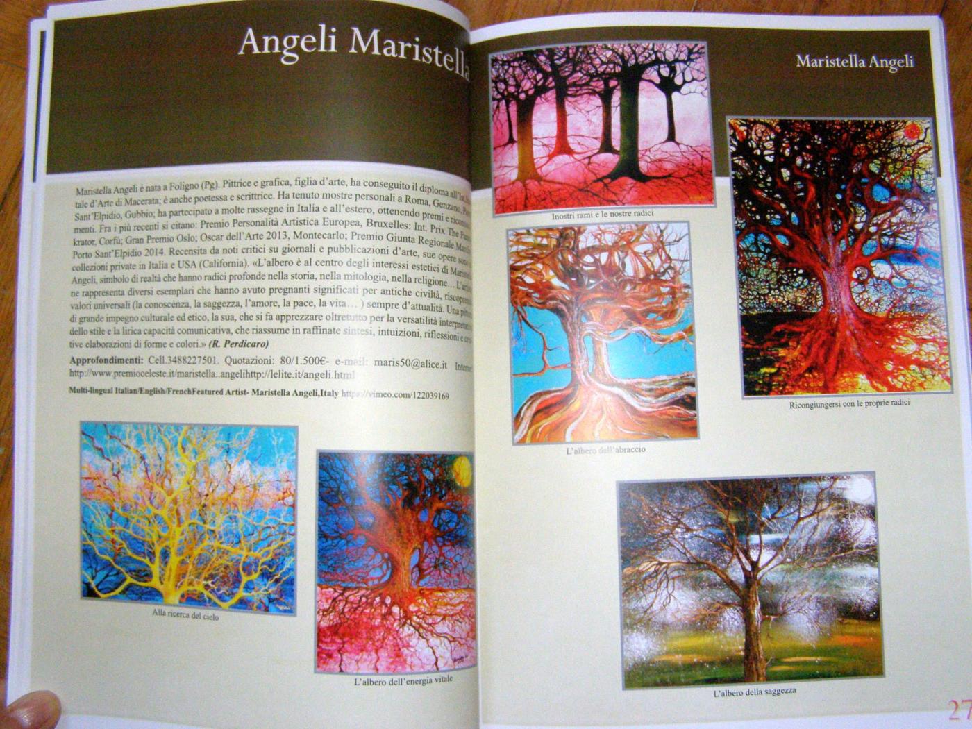 Maristella Angeli, present in the "landscape painting", necklace Art History