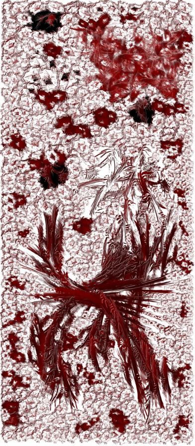 Informale 21 - Blood Ties, 3.7.5.7.4.5 -unique edition - digital print on canvas Informale 21 - Blood Ties, 3.7.5.7.4.5 -unique edition - digital print on canvas