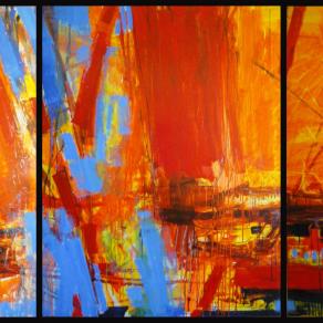 -X-X-X- triptych -237 x 103 cm - 2010  by antonio civitarese+