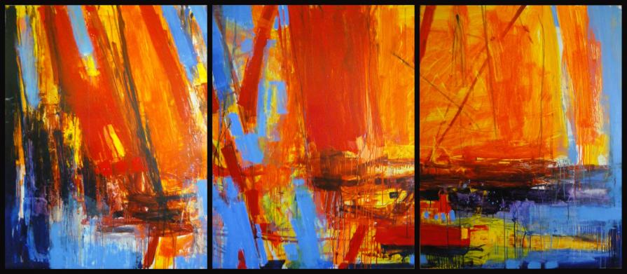 -X-X-X- triptych -237 x 103 cm - 2010  by antonio civitarese+