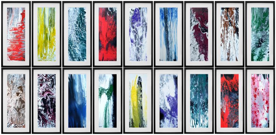 Cascading Colours Collection - SOLD