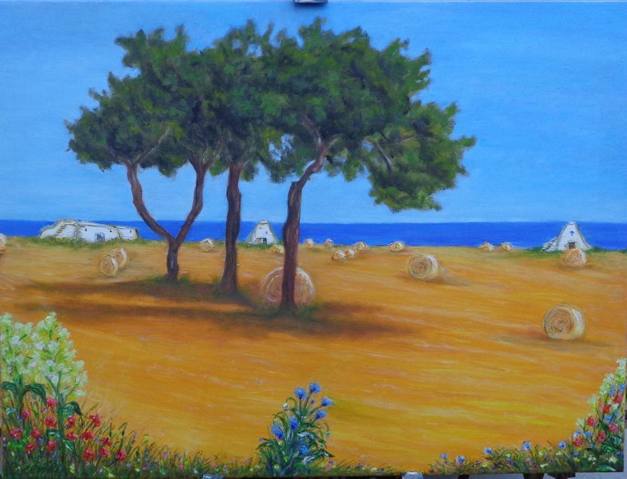 Pagliare in riva al mare