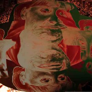 Merkel comes with red Eyes