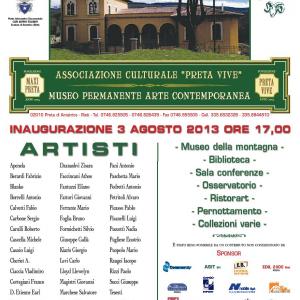 Inaugurazione Museo di Arte Contemporanea di Preta di Amatrice