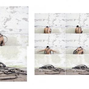 (Discatijà) Mi sono liberato della trama che mi ordiva. Installazione fotografica composta da un dit