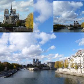 Ciel nuageux sur Notre Dame de Paris